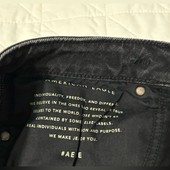 American Eagle Ne(x)t Level Flex Men’s Distressed Black Jeans Size 30x32 Slim - Picture 9 of 9